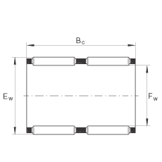 滾針及保持架組件 K80X88X40-ZW, 根據(jù) DIN 5405-1/ ISO 3030 標(biāo)準(zhǔn)，雙列