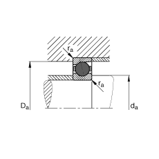 主軸軸承 HCB7012-E-T-P4S, 調節(jié)，成對或單元安裝，接觸角 α = 25°，陶瓷球，限制公差