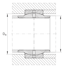 關(guān)節(jié)軸承 GE25-LO, 根據(jù) DIN ISO 12 240-1 標(biāo)準(zhǔn)，需維護(hù)